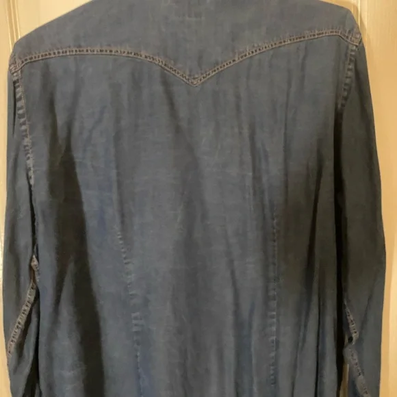 Embroidered western denim shirt - Picture 3 of 3